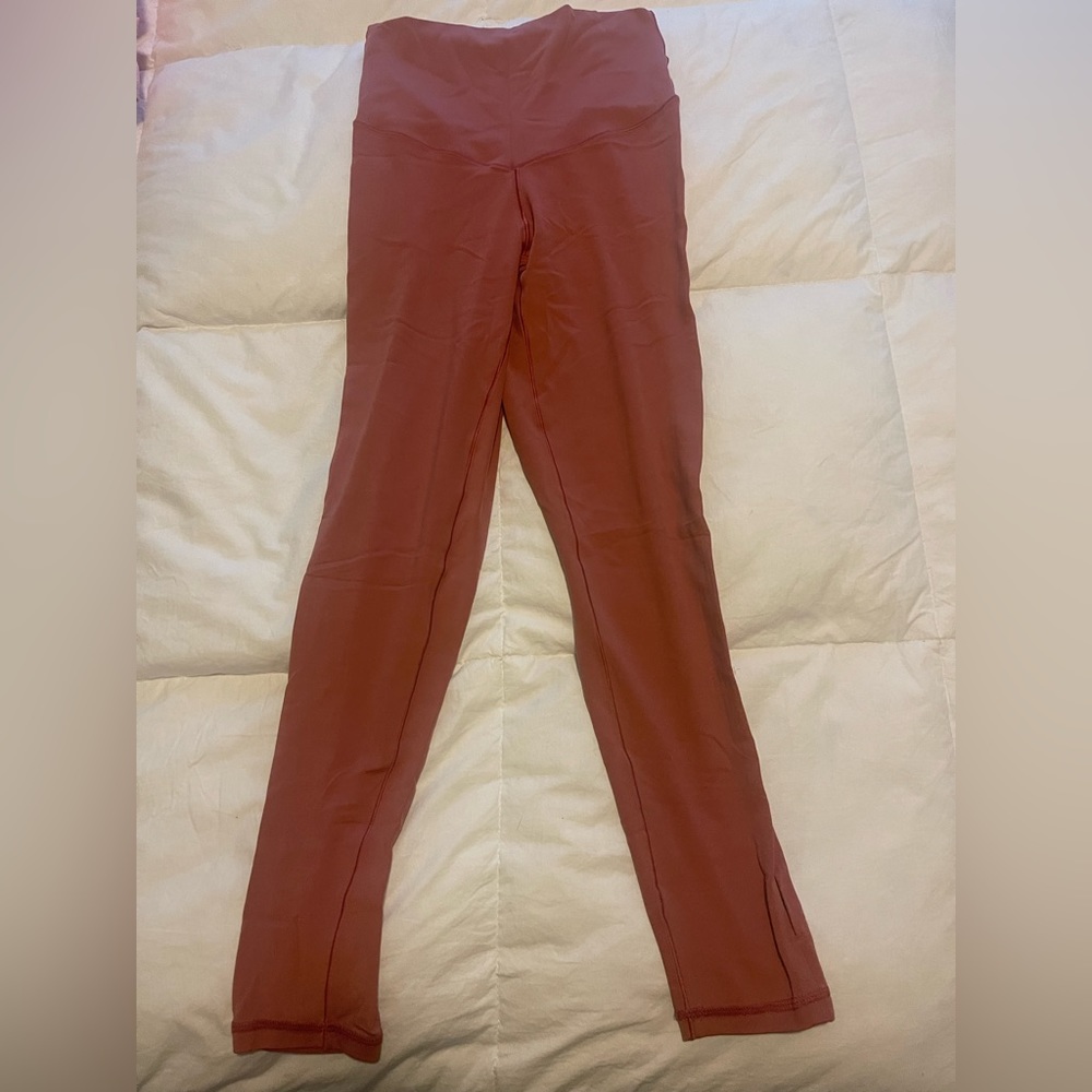 Pink/Mauve Aerie Keyhole Leggings